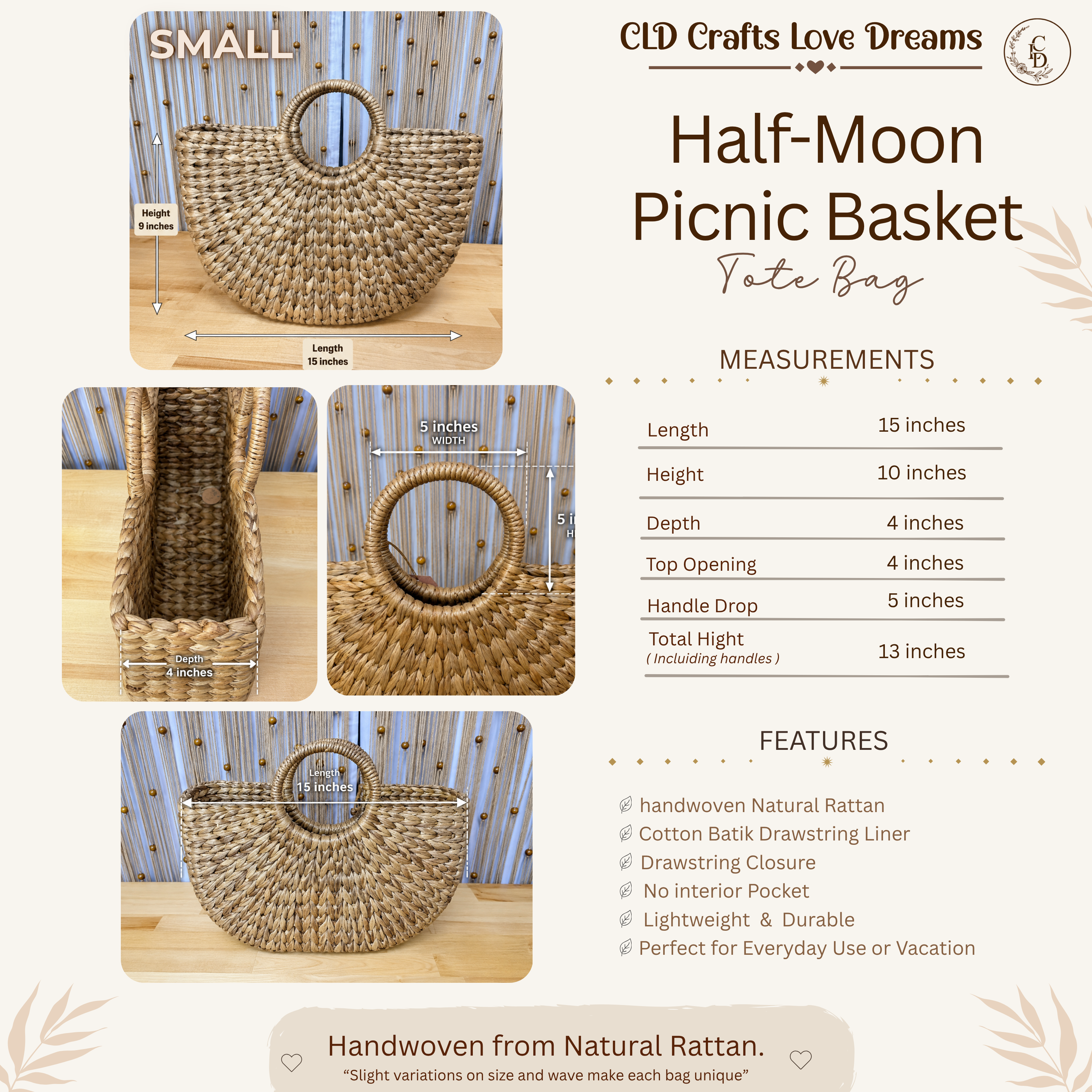 Seagrass Basket Purse: Handwoven Boho Tote (Spacious, Natural Fibers)