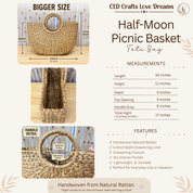 Seagrass Basket Purse: Handwoven Boho Tote (Spacious, Natural Fibers)