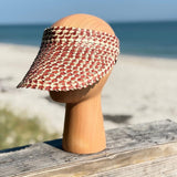 Handmade Palm Leaf Sun Visor: Boho Beach Hat, Authentic Bali Design