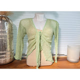 Flowy Sheer Knit Cardigan Shrug - Breathable Boho Layering