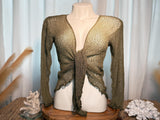 Sheer Knit Cardigan Shrug | Lightweight Boho Cover-Up