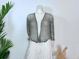 Sheer Knit Cardigan Shrug | Lightweight Boho Cover-Up