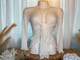 Sheer Knit Cardigan Shrug | Lightweight Boho Cover-Up