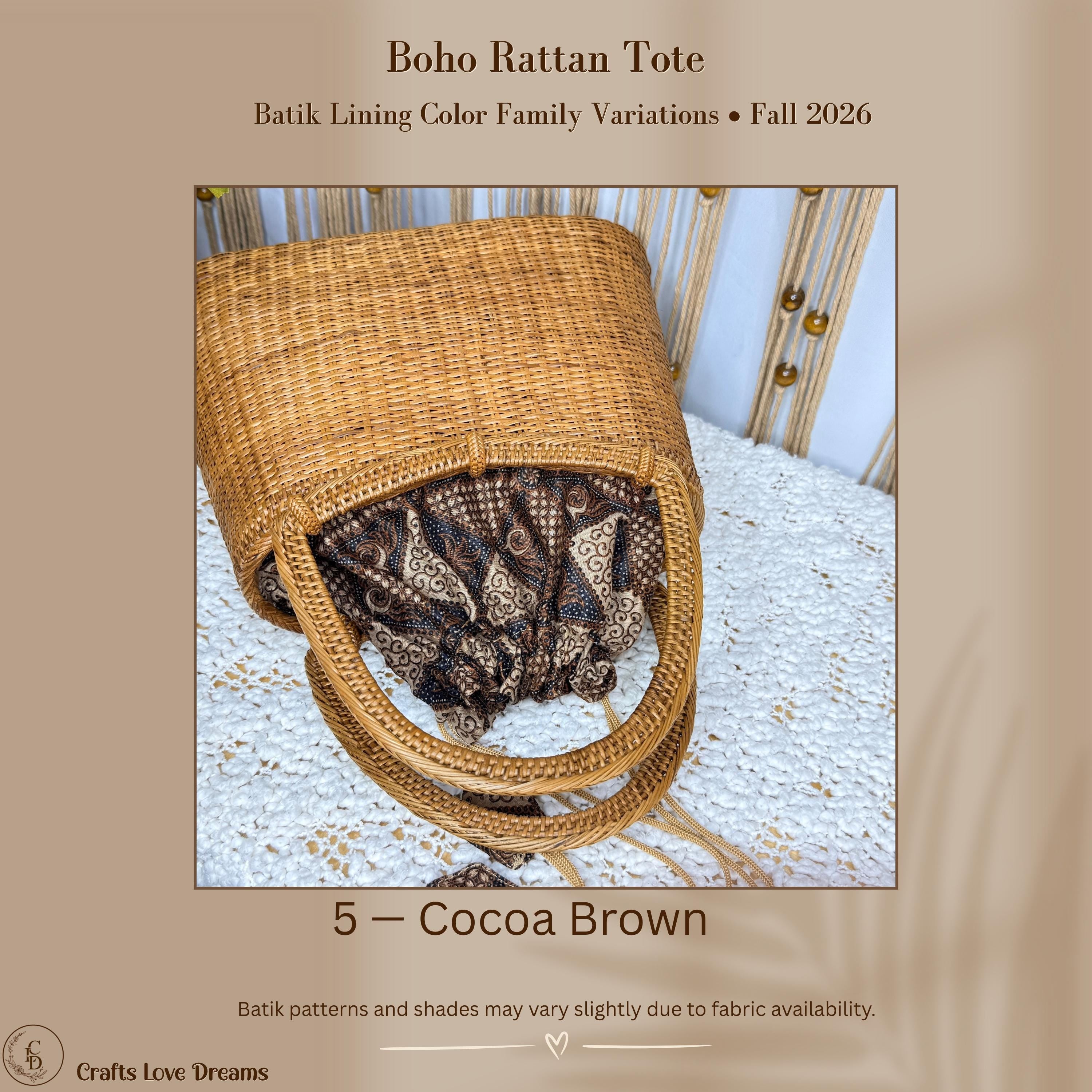 Boho Rattan Tote Bag: Handwoven Bali Beach Purse