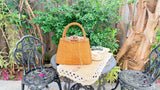 Boho Rattan Tote Bag: Handwoven Bali Beach Purse