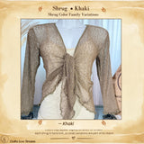 Sheer Knit Cardigan Shrug | Lightweight Boho Cover-Up
