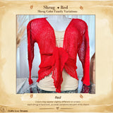 Sheer Knit Cardigan Shrug | Pink, Purple & Red Boho Cover-Up