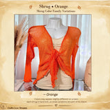Sheer Knit Cardigan Shrug | Lightweight Boho Cover-Up