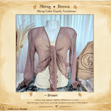 Sheer Knit Cardigan Shrug | Lightweight Boho Cover-Up